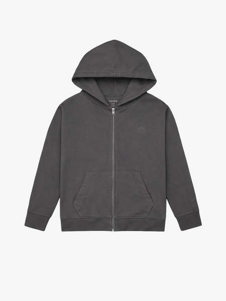 Kids Caramel Bear Coat - Charcoal Melton | Garmentory