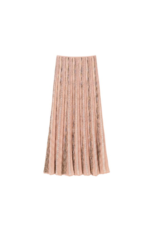 Ulla Johnson Clio Knit Midi Skirt - Hibiscus