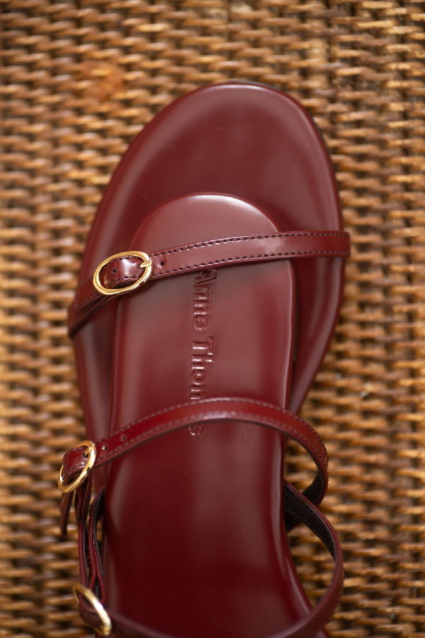 Anne Thomas Daphn Sandals - Polido Bordeaux