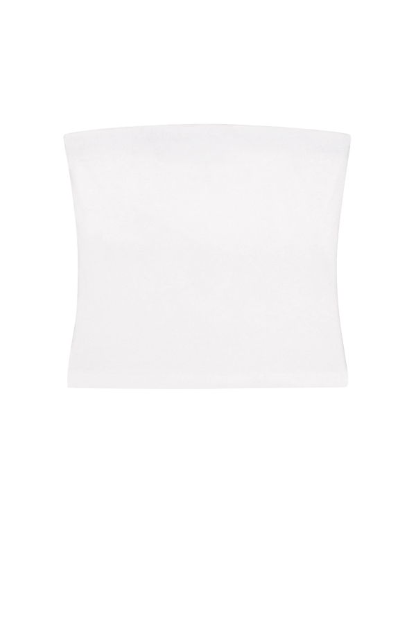 Donni. The Baby Rib Tube Top - Powder