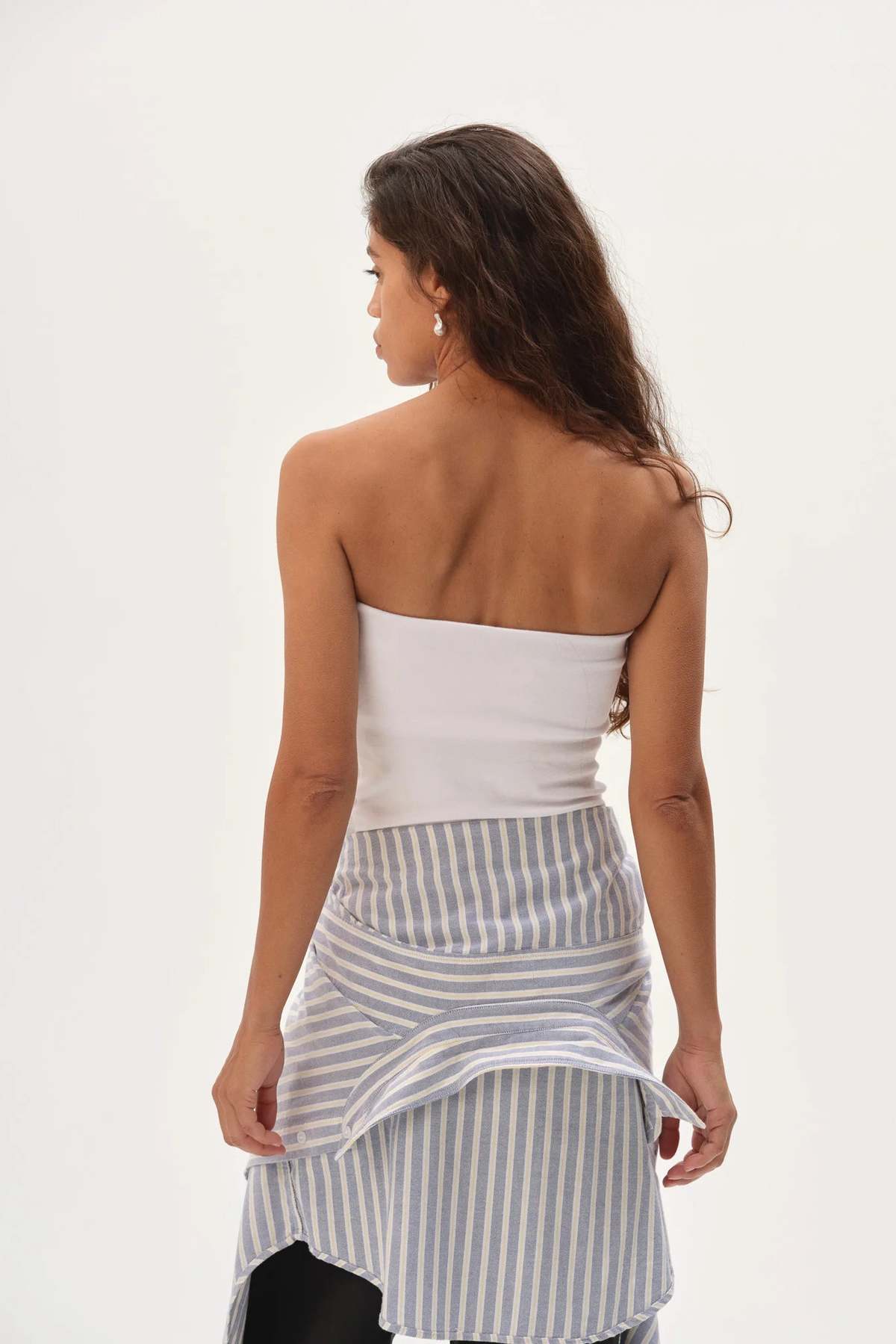 Donni. The Baby Rib Tube Top - Powder - Image 4 of 4