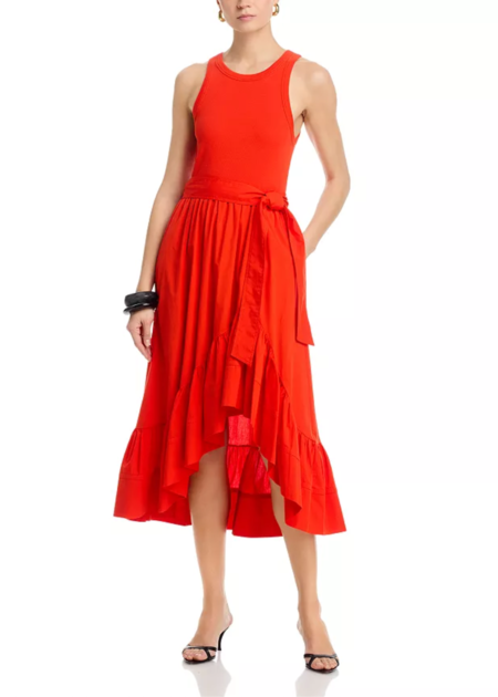 red polka dot dress halter Red 1950s Polka Dot Halter Dress main image 0