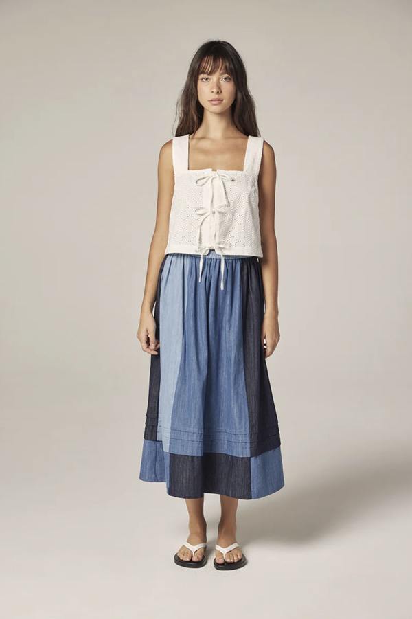 Amente Panel Midi Skirt