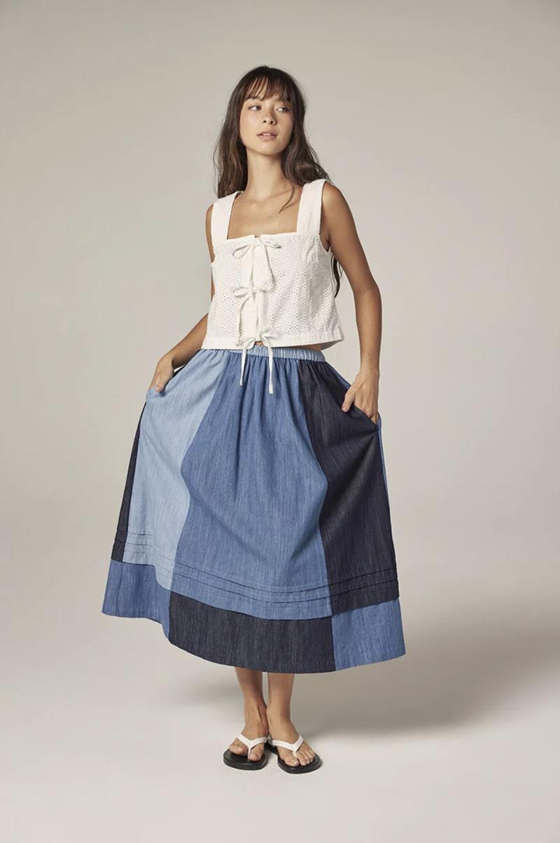 Amente Panel Midi Skirt