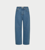 MARINE SERRE Denim Barrel Jeans - Light Blue - Thumbnail 1