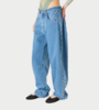 MARINE SERRE Denim Barrel Jeans - Light Blue - Thumbnail 3
