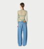 MARINE SERRE Denim Barrel Jeans - Light Blue - Thumbnail 5