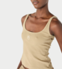 MARINE SERRE Moon Logo Ribbed Jersey Cropped Tank Top - Thumbnail 3