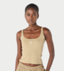 MARINE SERRE Moon Logo Ribbed Jersey Cropped Tank Top - Thumbnail 5