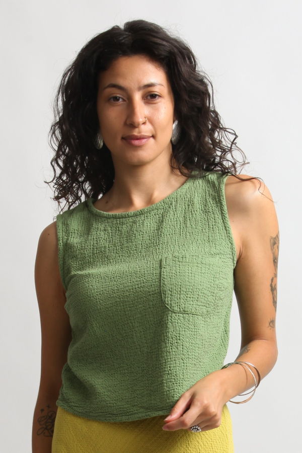 Gravel & Gold Lupine Tank - Meadow