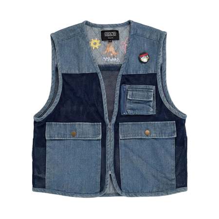 Engineered Garments Flight Satin Nylon Shoulder Vest - Olive