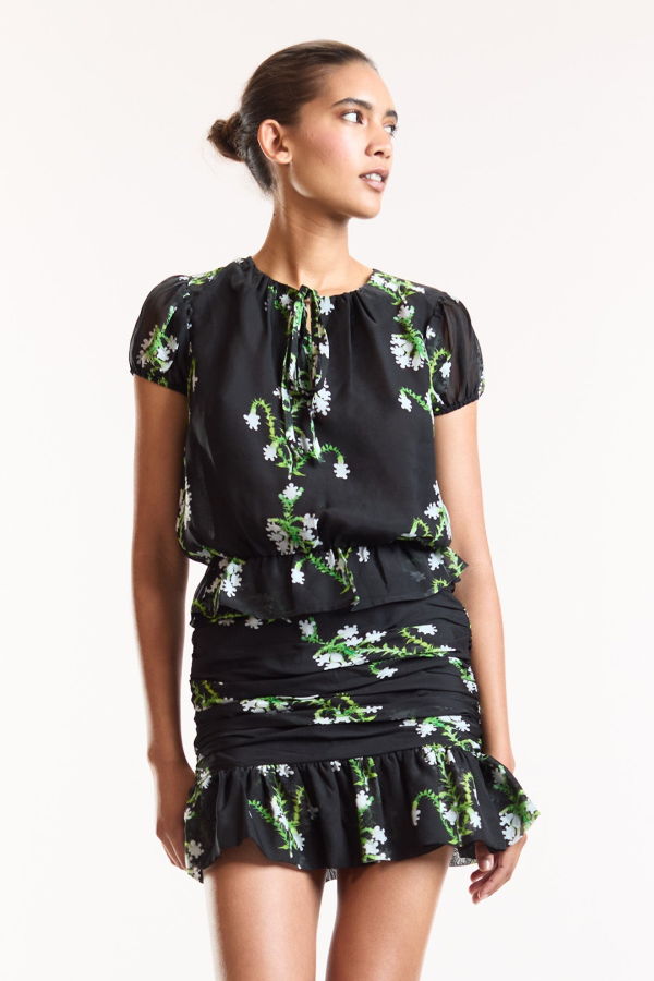 Cynthia Rowley Ivy League Blouse - Black