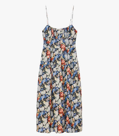 black bandeau a line dress Black And White Bandeau Drop Waist Sienna Midi Dress