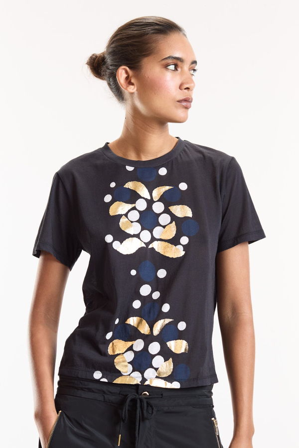 Cynthia Rowley Foil Printed Tee - Multi