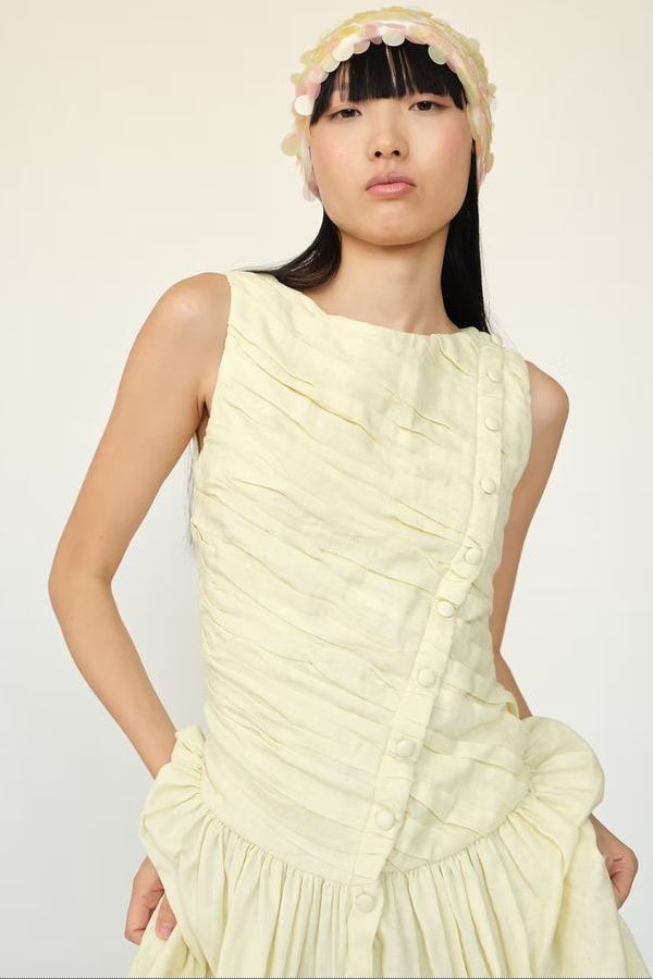 Tach Clothing Lumea Cotton Maxi Dress - Butter Yellow