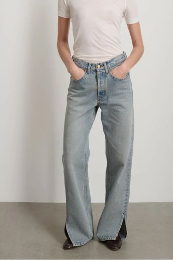 B Sides Charlot Split Hem Jean - Ed Wash