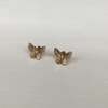 Zofia Day Diamond Trim Butterfly Studs - Yellow Gold - Thumbnail 1