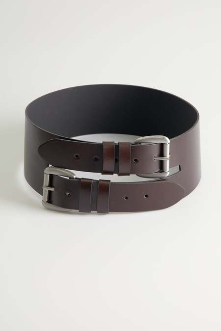 NEW LAUREN MANOOGIAN raw leather buckle belt in gris Plata Belt in Gris | Lauren Manoogian | Covet + Lou | Covet  main image 3