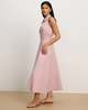 Veronica Beard Mackey Seersucker Halter Midi Dress - Thumbnail 2