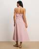 Veronica Beard Mackey Seersucker Halter Midi Dress - Thumbnail 4