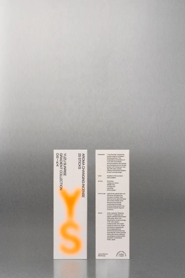 Orika Yuzu Sunrise Gradient Scent Changing Incense