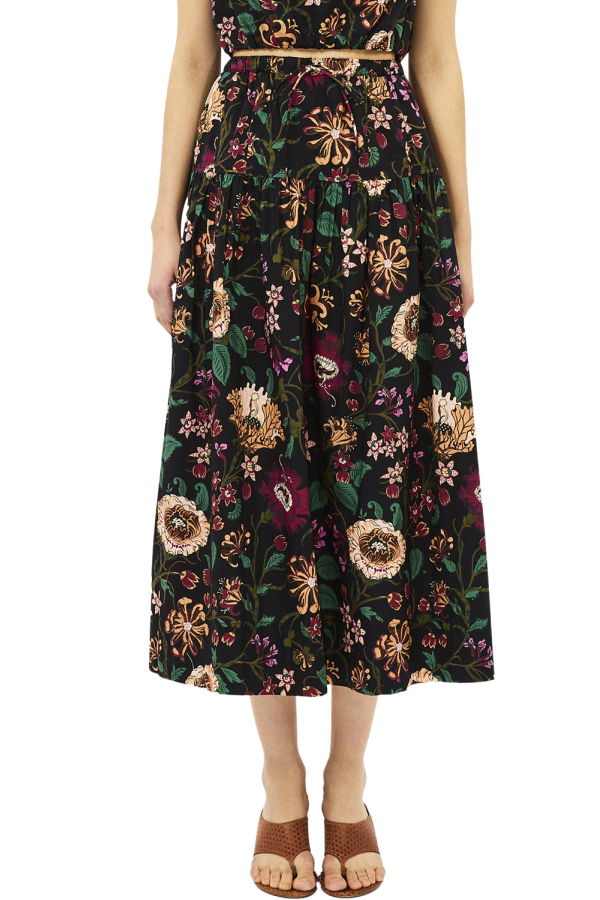 Ulla Johnson Theodora Cotton Skirt - Dahlia