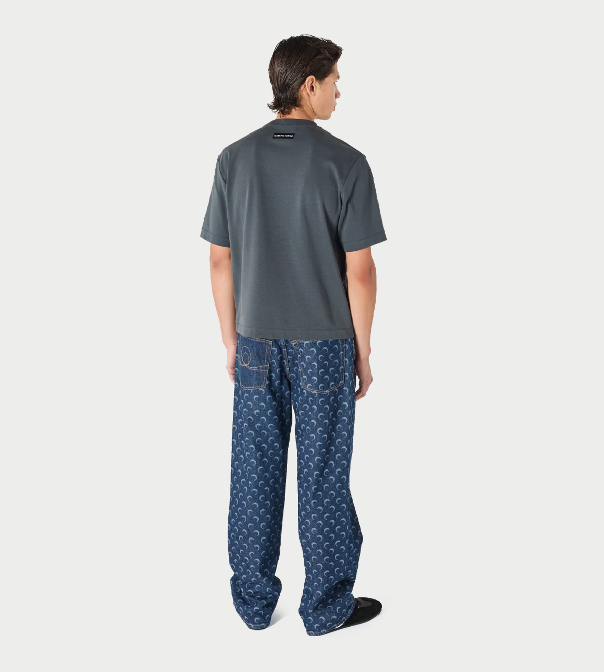 MARINE SERRE Scout Patches Crewneck T-Shirt - Image 5 of 8