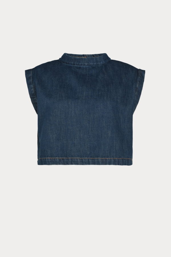 Bacchus Top - Muddy Indigo