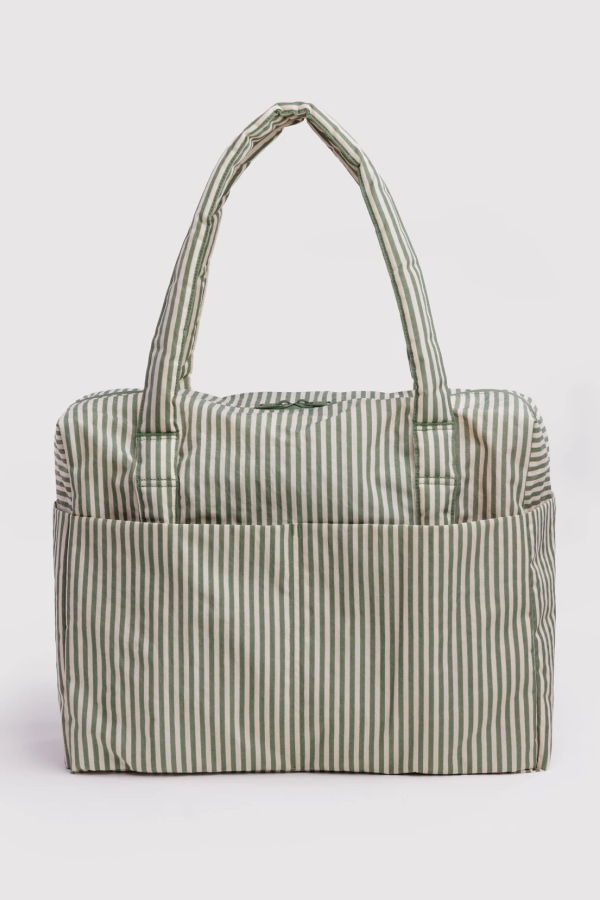 BAGGU Cloud Carry-On Bag - Sage Stripe