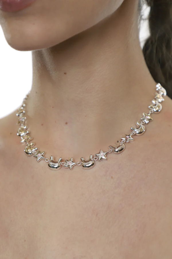 Sandy Liang Terminator Bunny Star Necklace