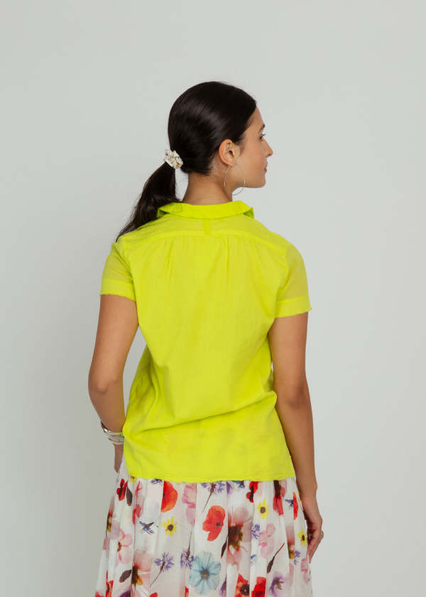 H+ Hannoh Wessel Sydney Voile Shirt - Lime | Garmentory