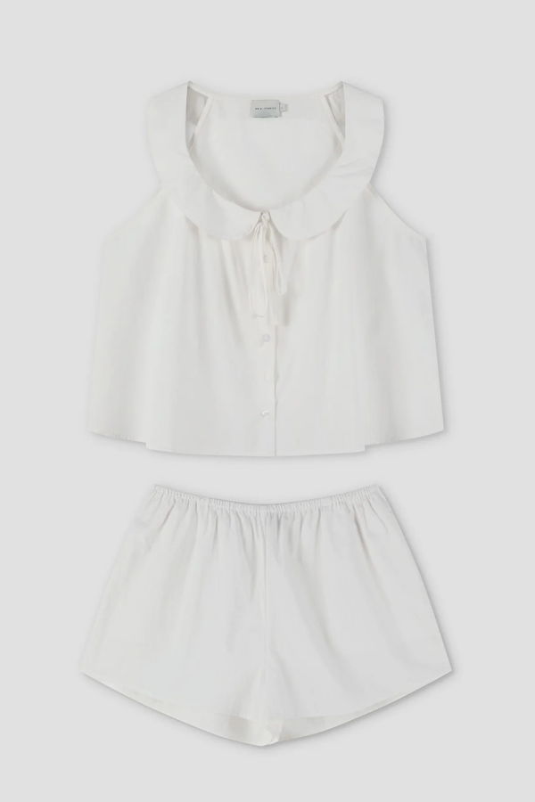 Deiji Studios Round Collar Set - White Texture
