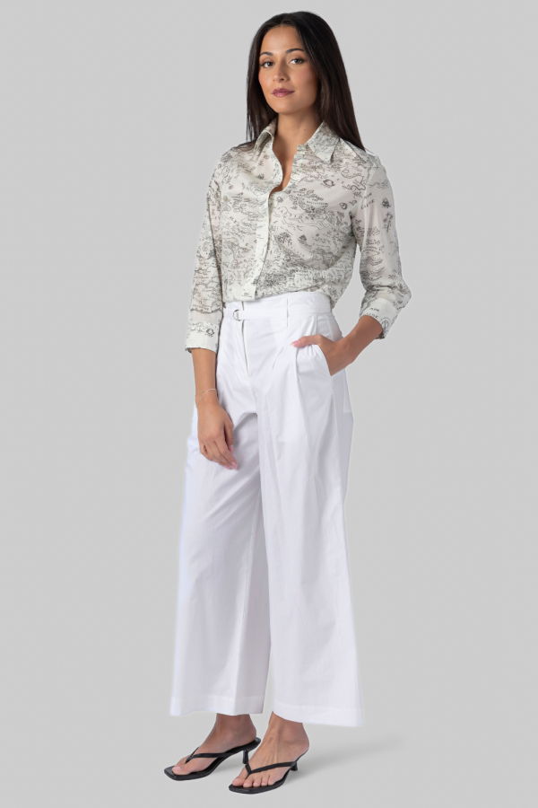 Proenza Schouler Cropped Raver Pant - White