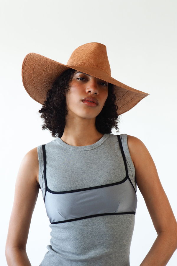 Clyde Caro Hat - Umber Brown