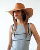 Clyde Caro Hat with Neck Shade - Umber Brown - Thumbnail 2