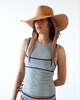 Clyde Caro Hat with Neck Shade - Umber Brown - Thumbnail 3