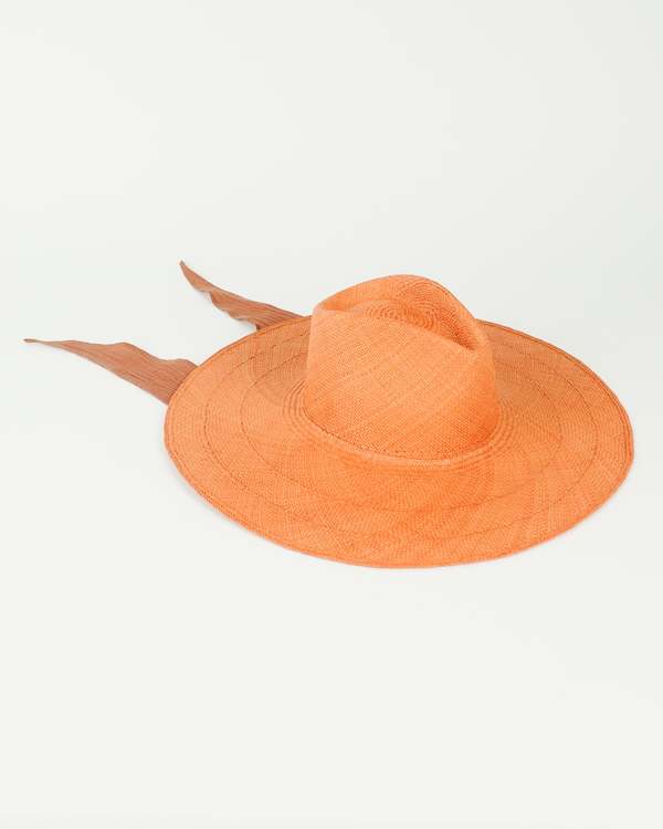 Clyde Caro Hat with Neck Shade - Umber Brown