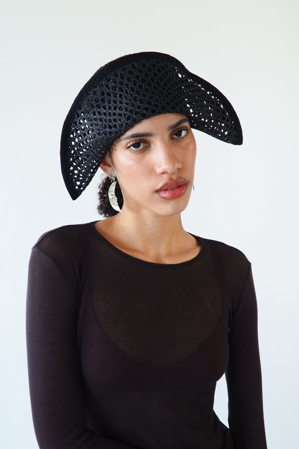 Clyde Bicorn Hat - Black