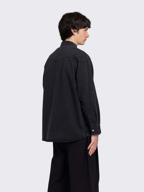 Studio Nicholson Mylo Shirt - Black | Garmentory