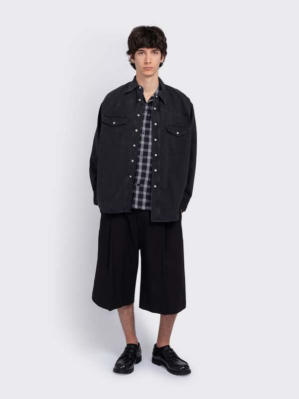 Studio Nicholson Mylo Shirt - Black | Garmentory
