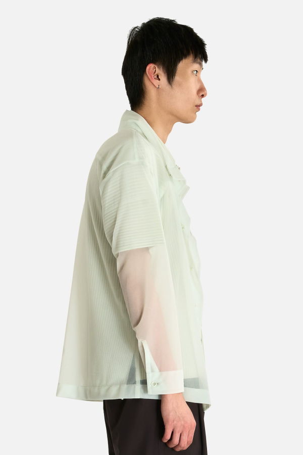 HOMME PLISSE ISSEY MIYAKE Crystalline Jersey Shirt - Light Green