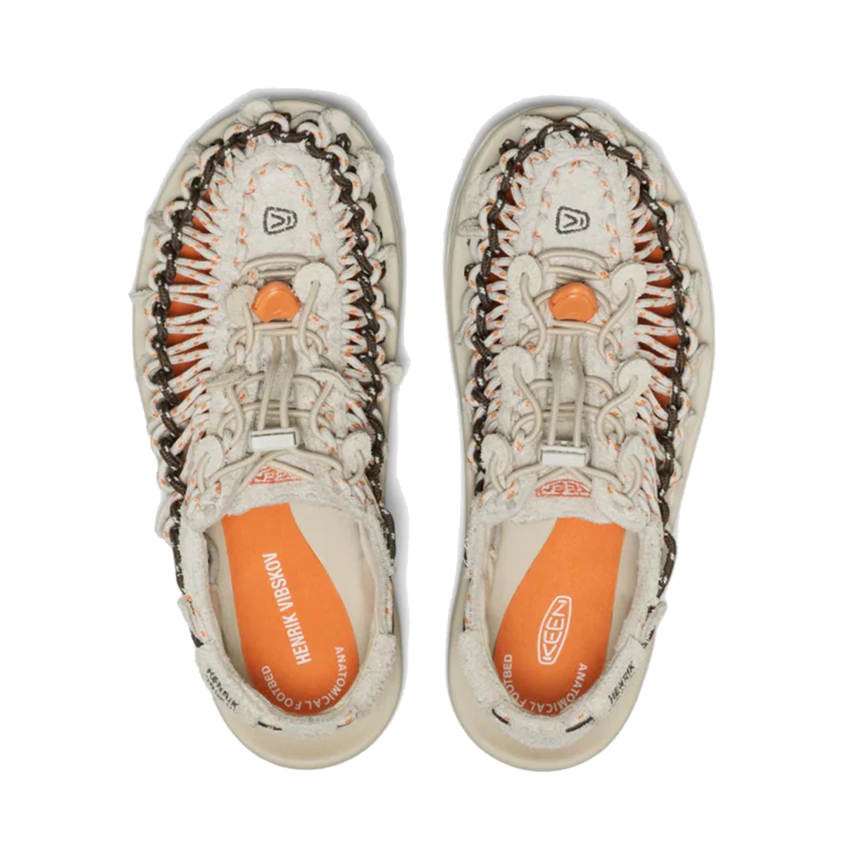Keen Uneek Leather Henrik Vibskov Sneaker - Tangerine Cream - Image 3 of 3