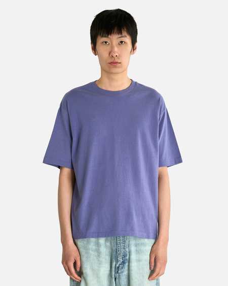 トップス AURALEE STAND-UP Tee/Light Purple Auralee Stand-Up Tee - Natural | Garmentory