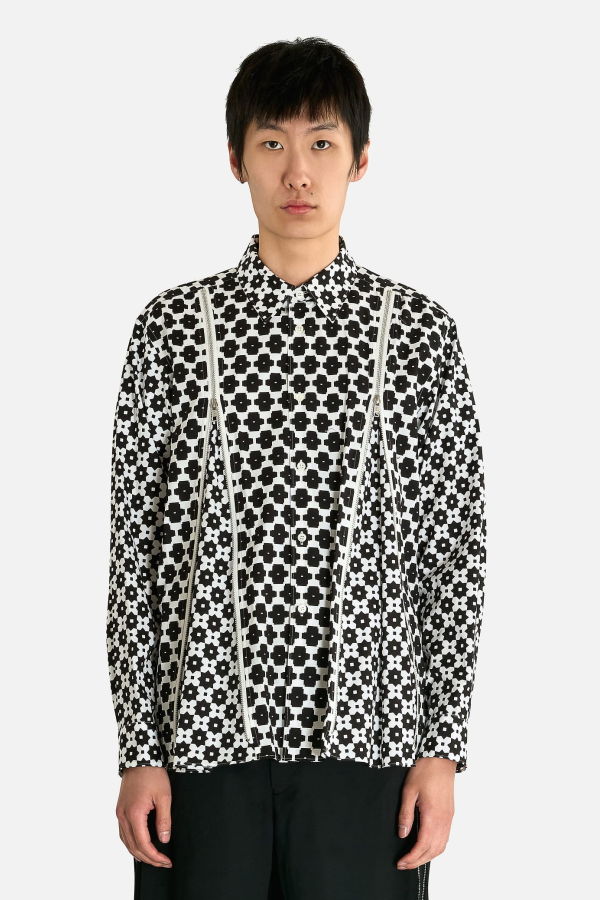Comme des Garçons Double Zip Button Up Shirt