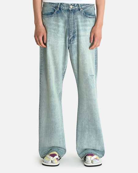 Auralee Washed Hard Twist Canvas Pants - Khaki Beige | Garmentory