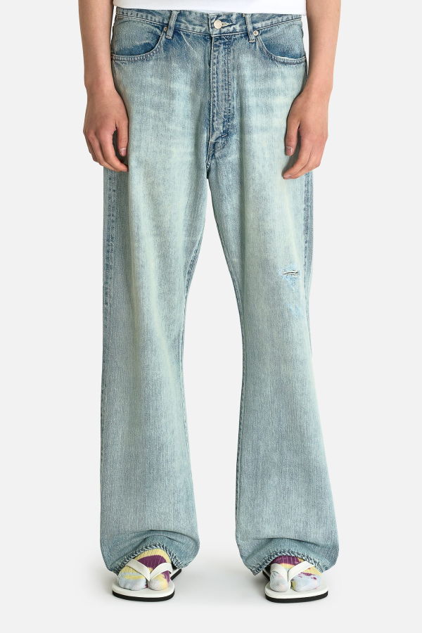 Auralee Faded Selvedged Denim Jeans