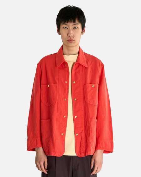 Auralee Linen Enamel Laminate Big - Blouson Blue | Garmentory