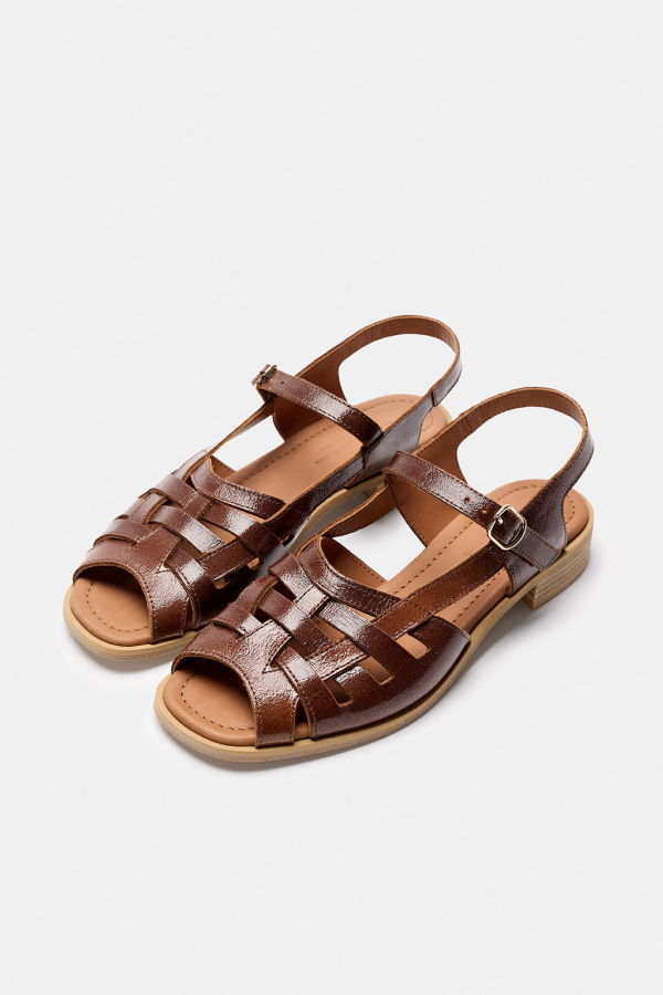 Naguisa Manto Patent Sandals