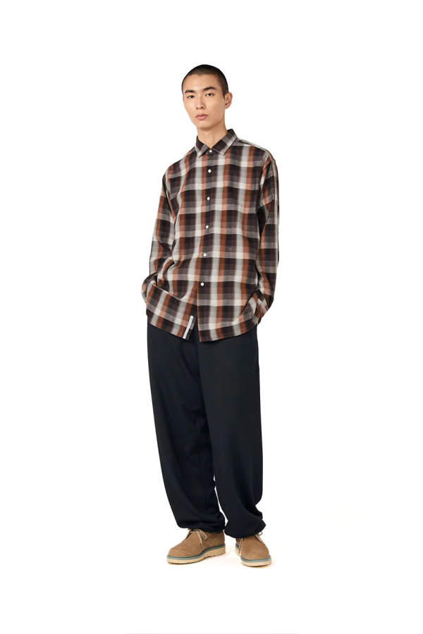 Nanamica Regular Collar Wind Shirt - Brown
