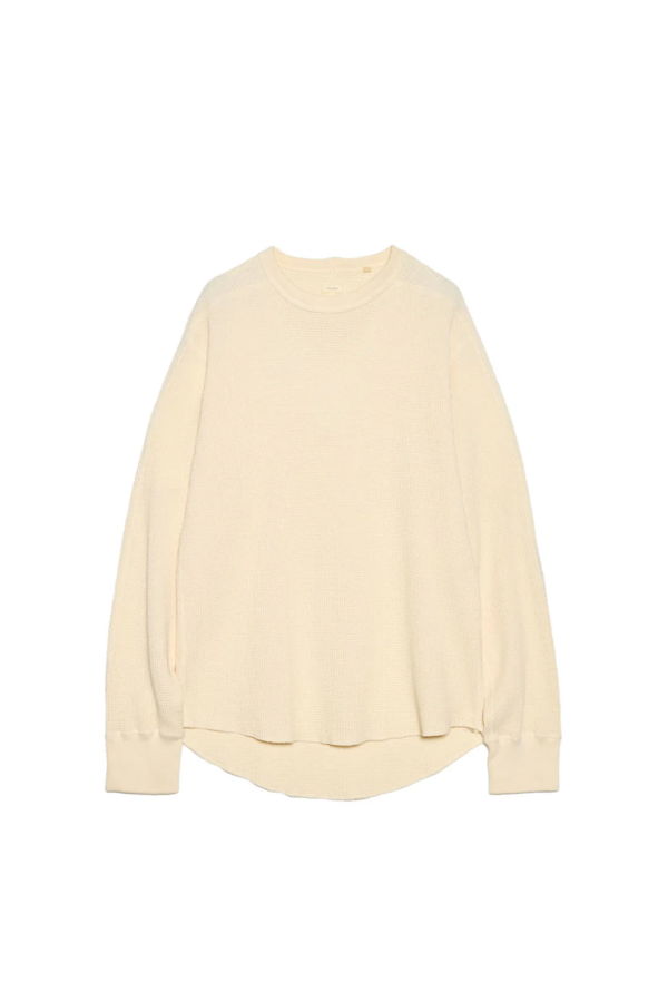 Nanamica Crew Neck Thermal Sweatshirt - Natural